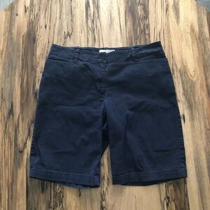 Talbots Navy Bermuda Shorts Tailored Fit